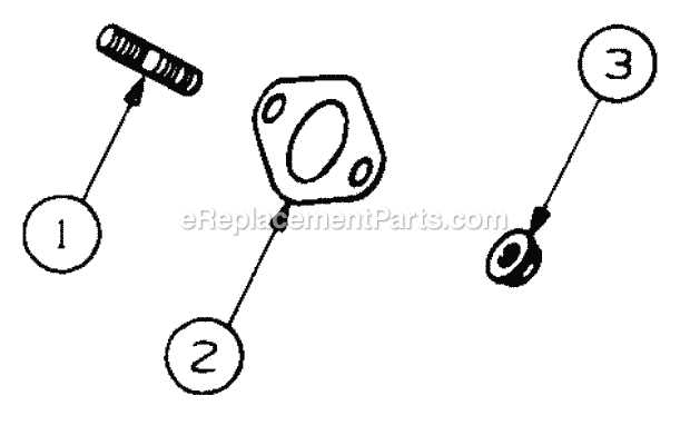 Exhaust Diagram and Parts List for 2166 13A-214G100, 13A-254G100 Cub Cadet Lawn Tractor